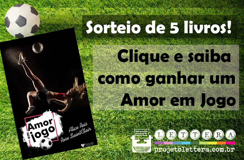 Sorteio de 5 livros Amor em jogo