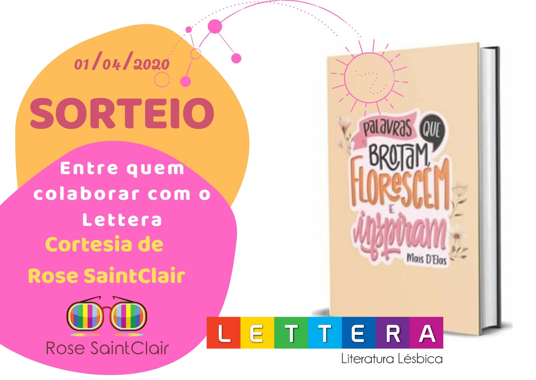 Sorteio da coletânea Palavras que brotam, florescem e inspiram