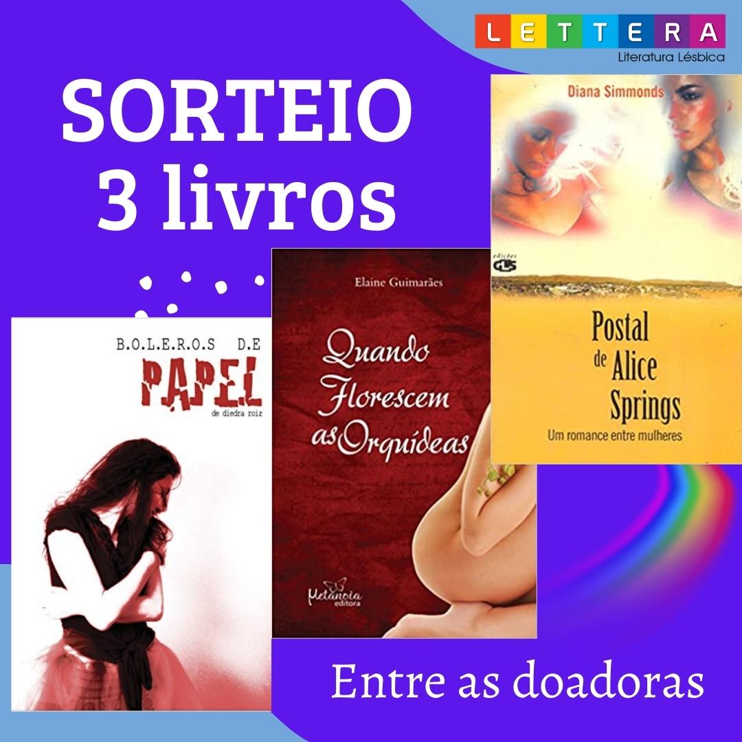 Sorteio de 3 livros para as doadoras