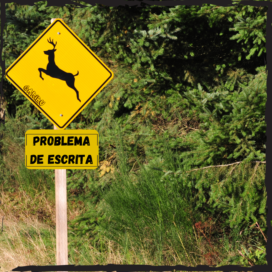 problema de escrita